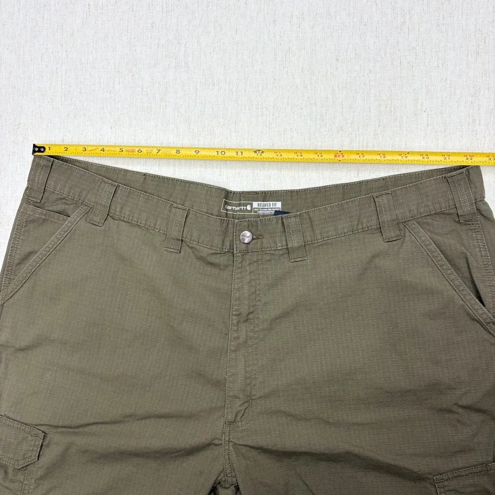 Carhartt Force Relaxed Fit Ripstop Cargo Work Shorts Mens 48 Olive Green 11